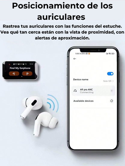 Airpods PRO con pantalla y Cancelación de Ruido
